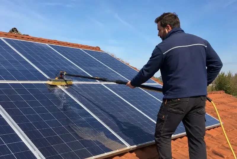 Nettoyage et entretien de panneaux solaires à Guichen